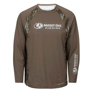 MOSSY OAK MEN'S LONG SLEEVE FISHING TECH SHIRT IN BRANCH SIZE XL